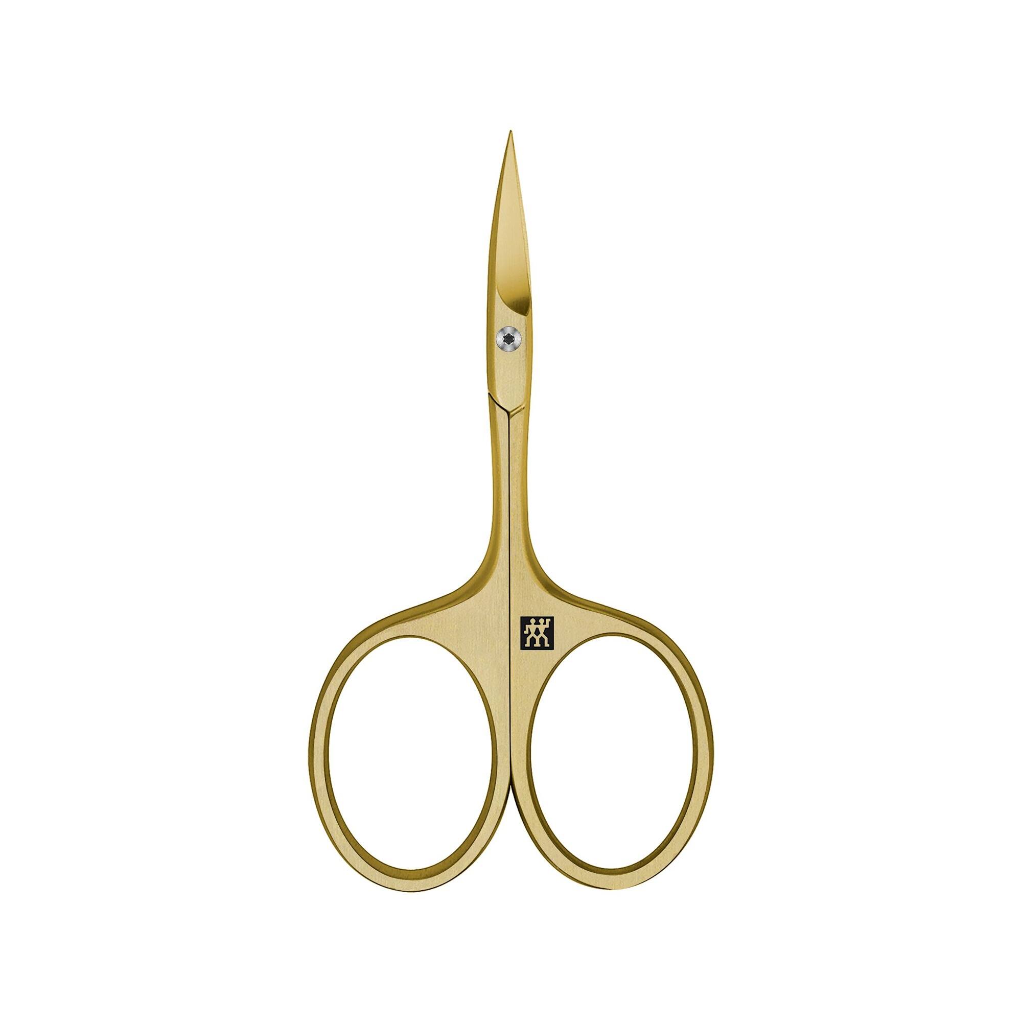 Alt View 4. ZWILLING - ZWILLING Beauty Premium 6-pc Manicure Set Gold Edition with White Leather Case, nail scissors - off-white.