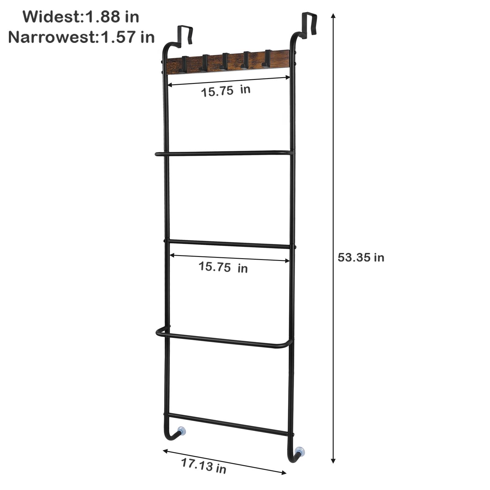 Widest: 1.88 in  
Narrowest: 1.57 in  
15.75 in  
15.75 in  
53.35 in  
17.13 in