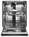 Alt View 11. KitchenAid - 24" Front Control Built-in Stainless Steel Tub Dishwasher with 3rd Rack, 40+ Total Wash Jets, 41 dBA - PrintShield Stainless.