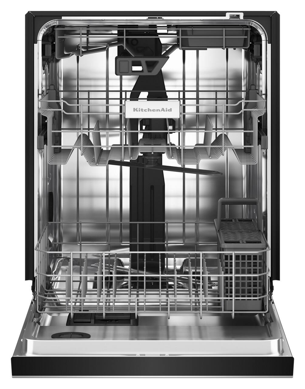 Alt View 11. KitchenAid - 24" Front Control Built-in Stainless Steel Tub Dishwasher with 3rd Rack, 40+ Total Wash Jets, 41 dBA - PrintShield Stainless.
