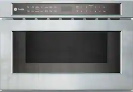 GE Profile - 1.2 Cu. Ft. Built-In Microwave Drawer Oven with Sensor Cooking and Flush Installation Capability - Stainless Steel