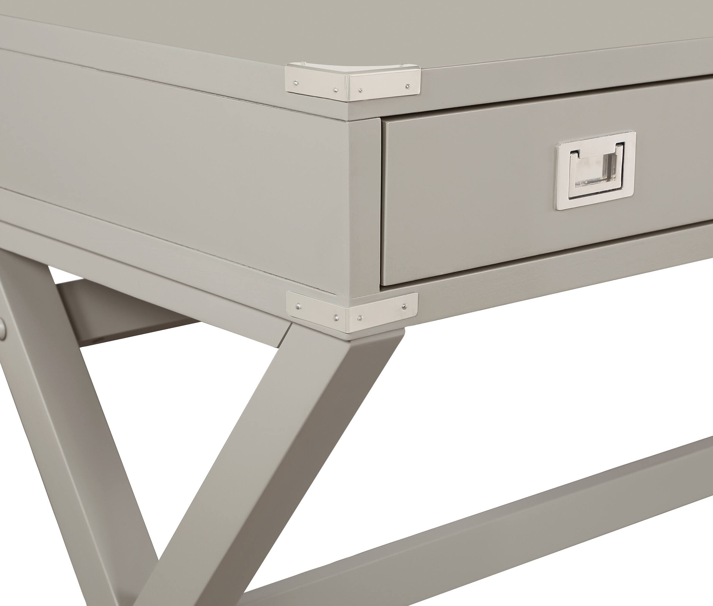 Alt View 15. OSP Home Furnishings - Wellington 46" Desk with Power - Grey.