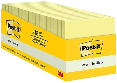 Post-it  
x 18 pads  
CABINET PACK  
PAQUET CABINET  
notes | feuillets  
3M  
TOTAL CONTENT 1800