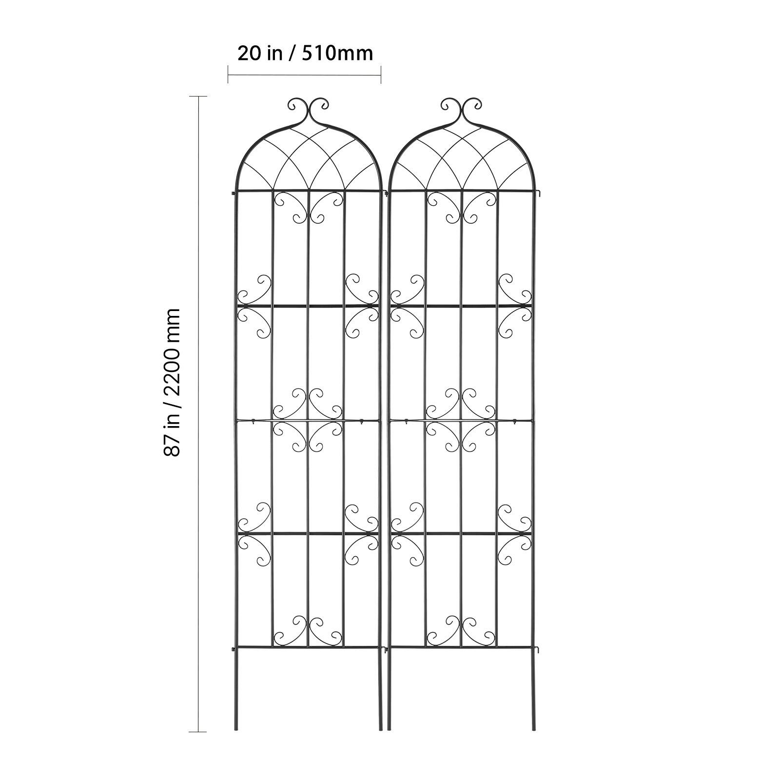 20 in / 510mm  
87 in / 2200 mm