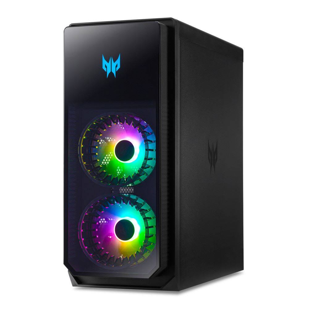 Left. Acer - Predator Orion PO5-650-UB11 Gaming Desktop 16GB RAM 1TB SSD Intel Core i7-13700F 16-core W11H - Black.