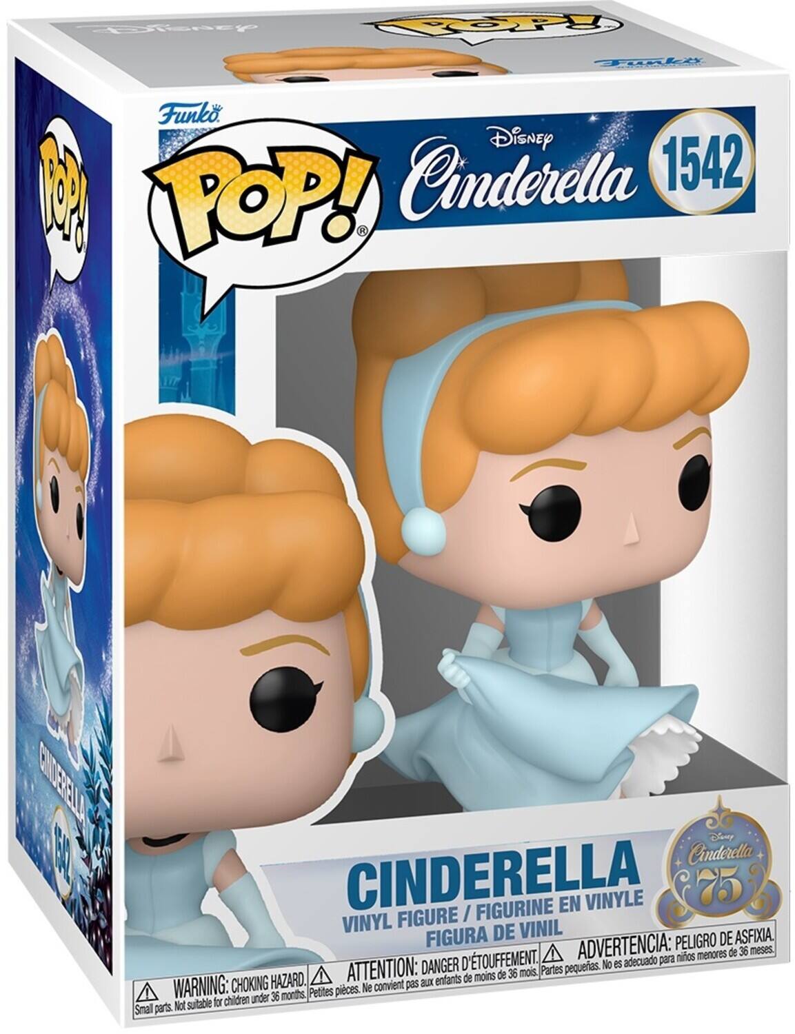 Disney Cinderella 1542 M POP! CLUERELA Disney FA Cinderella CINDERELLA / FIGURINE EN VINYLE 7 VINYL FIGURE VINIL FIGURA DE PELIGRO DE ASFIXIA, D'TOUFFEMENT. ADVERTENCIA: para nios menores de 36 meses. DANGER pequeas. No es adecuado HAZARD. ATTENTION: aux enfants de moins de 36 mois. Partes WARNING: CHOKING Petites pieces. Ne convient pas for children under 36 months Smal parts. Not suitable