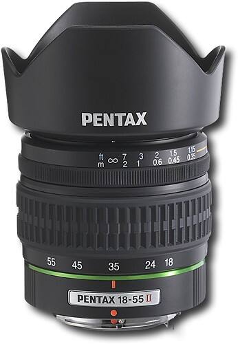 Front Standard. PENTAX - smc DA 18-55mm f/3.5-5.6 AL II Zoom Lens for Most PENTAX Cameras.