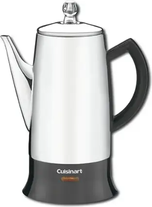 Front. Cuisinart - Classic 12-Cup Percolator - Stainless Steel.