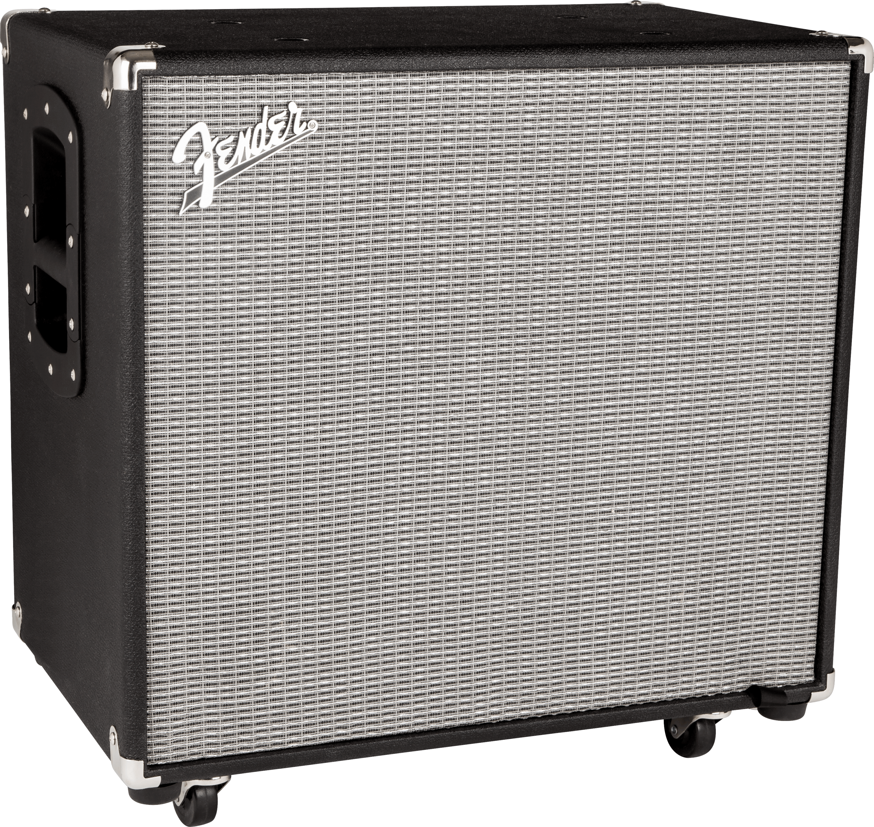 Angle. Fender - Fender Rumble 115 Cabinet, V3, Black/Silver - Black/Silver.
