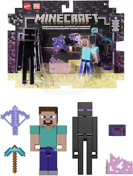 Mattel - Minecraft 3.25'' Enderman Encounter Storypack - Collectibles - Multicolor