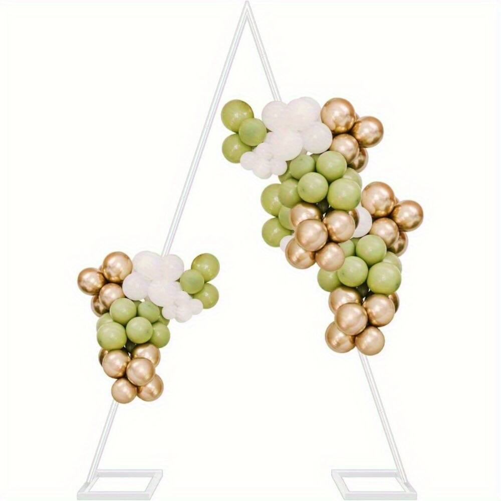Oumilen - 8.4FT Arch Backdrop Stand, Triangular Metal Balloon Arch