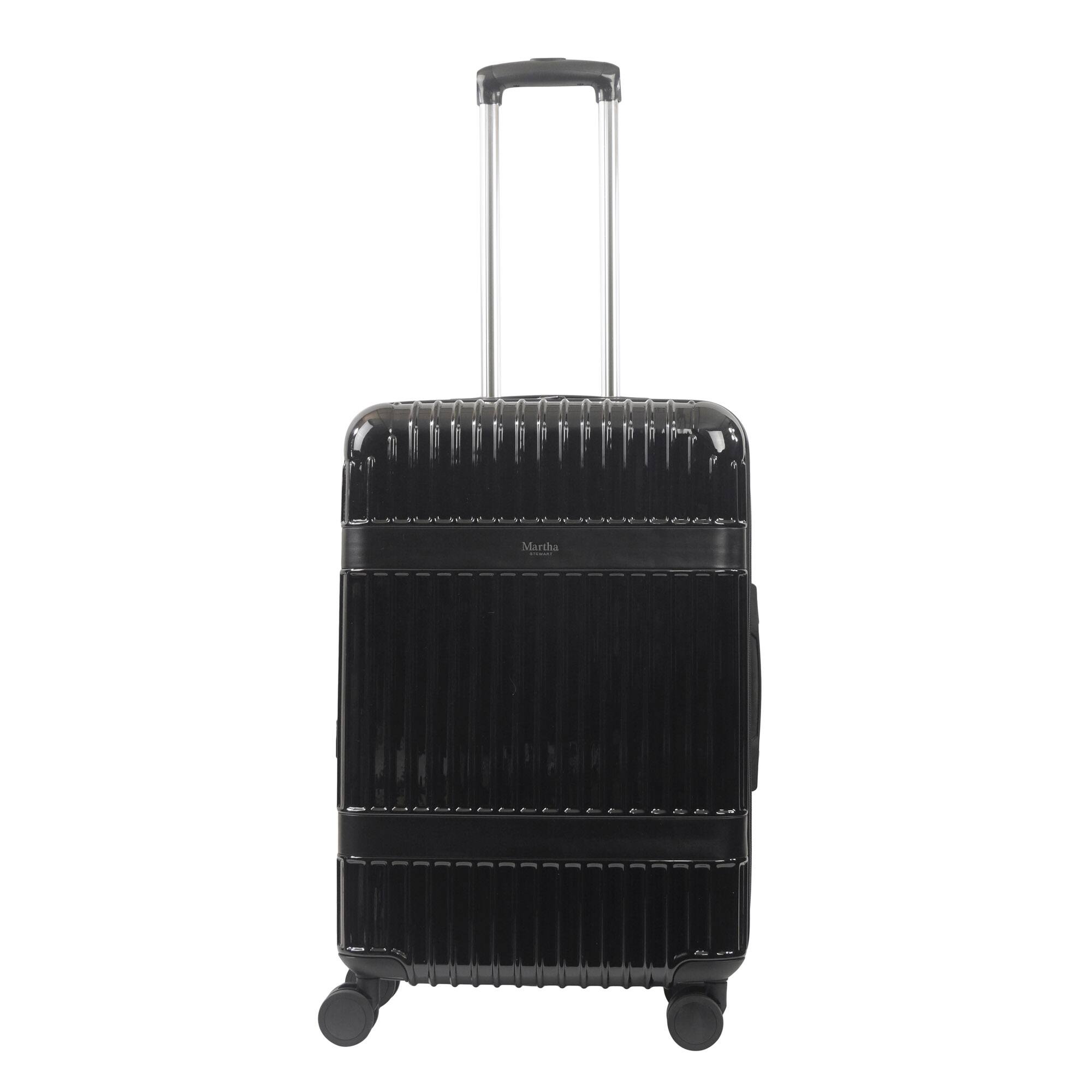 Front. Martha Stewart - The Bedford 26" Hardside Spinner - BLACK.
