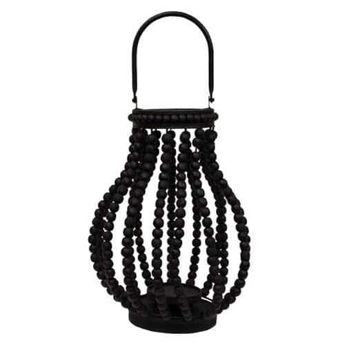 BreeBe - Sorrento Lantern 13.75" - Black