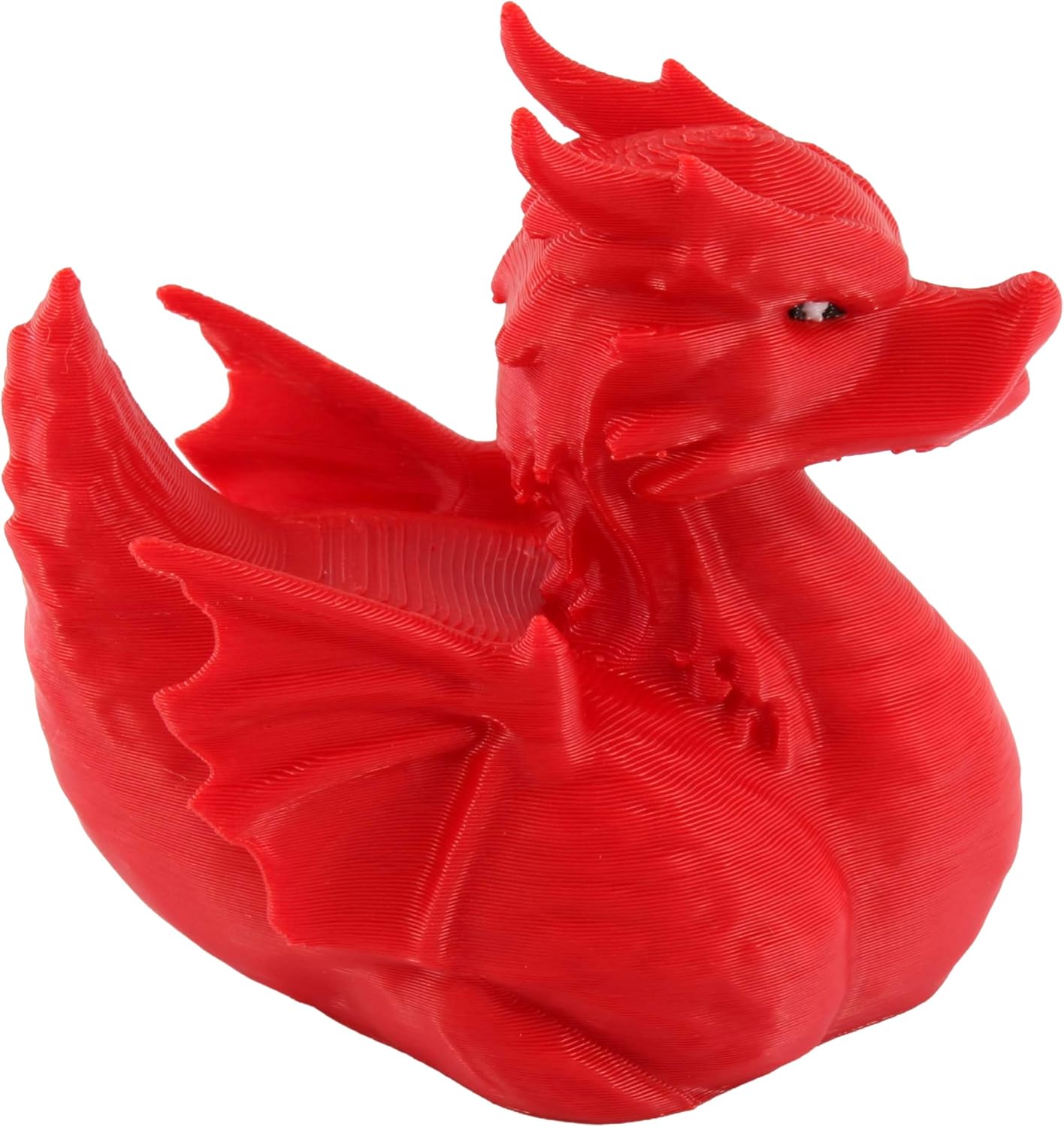 Left. JuzToys - Dragon Duck Figurine, 4x4 Ducking, Fun Car Dashboard Accessory, Unique Dragon Gifts, Ducks for Cars by PowerTRC - Red.