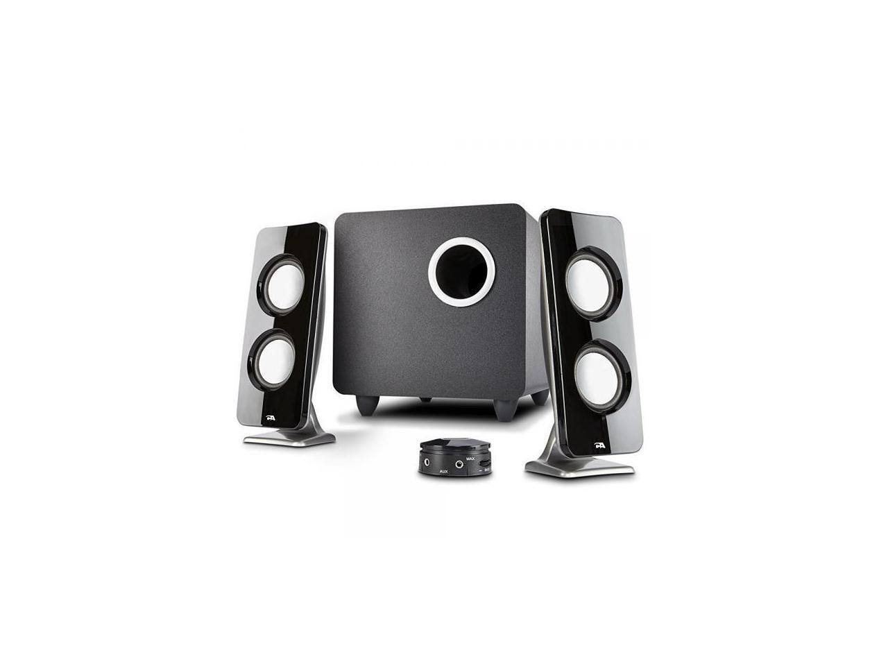 Alt View 1. Cyber Acoustics - Cyber Acoustics Curve Immersion 2.1 Speaker System - 30 W RMS - Black.