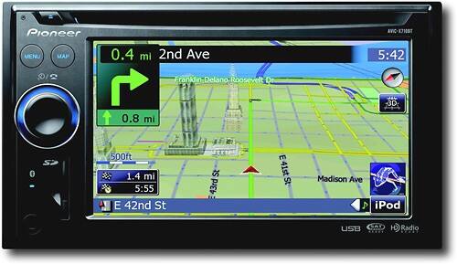 Front Standard. Pioneer - In-Dash Satellite Radio/HD Radio/Apple® iPod®-Ready CD Deck.