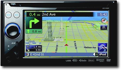 Front Standard. Pioneer - In-Dash Satellite Radio/HD Radio/Apple® iPod®-Ready DVD/CD Deck.