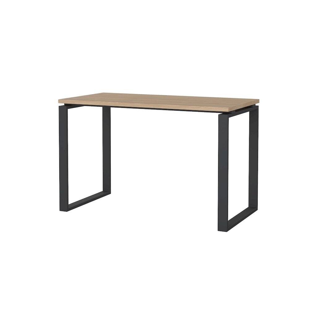Alt View 2. Tvilum - Sign Home Office Writing Office Desk, Jackson Hickory/Matte Grey - Brown.