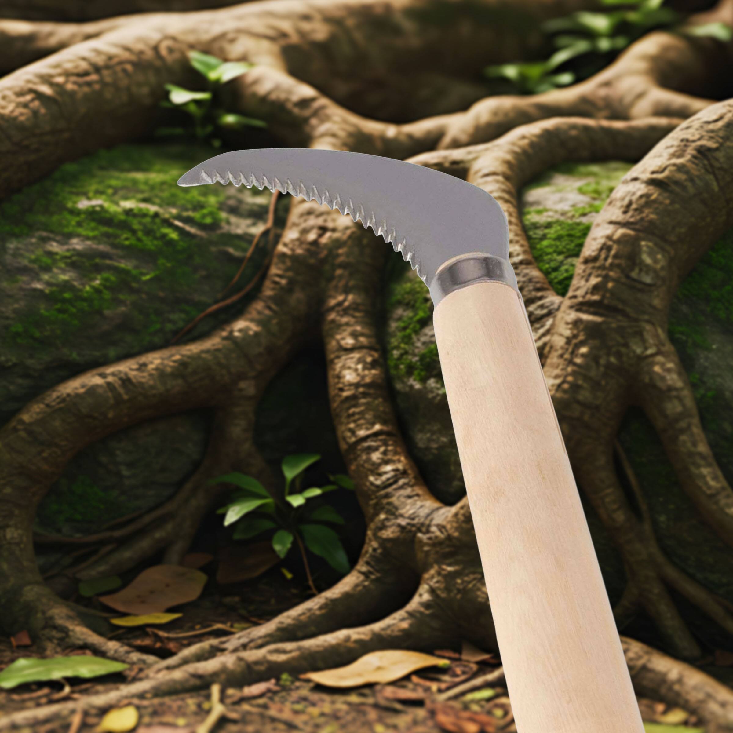 Alt View 3. Kings County Tools - Japanese Angled Root Cutter - Natural.