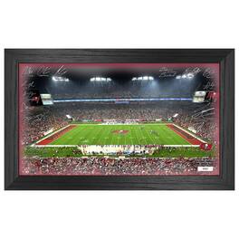 Highland Mint - Tampa Bay Buccaneers 12" x 20" 2024 Signature Gridiron Panoramic Framed Photo - Multicolor