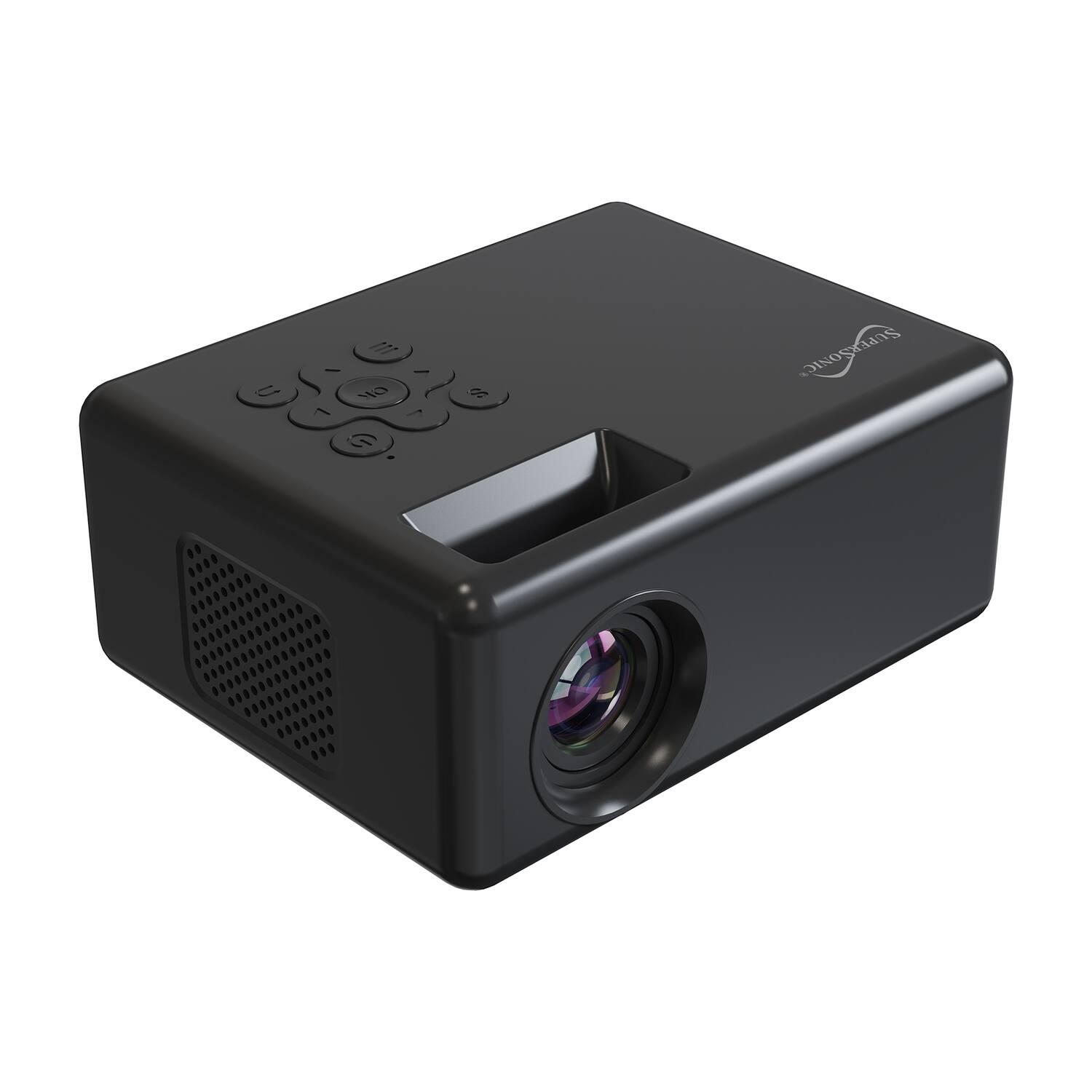 Alt View 4. Supersonic - 720p HD 800 ANSI Lumen Compact LED Projector - Black.