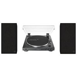 Klipsch - The Sevens Heritage Inspired Speakers with 60X-BK Fully Automatic Belt-Drive Turntable - Bundle - Black