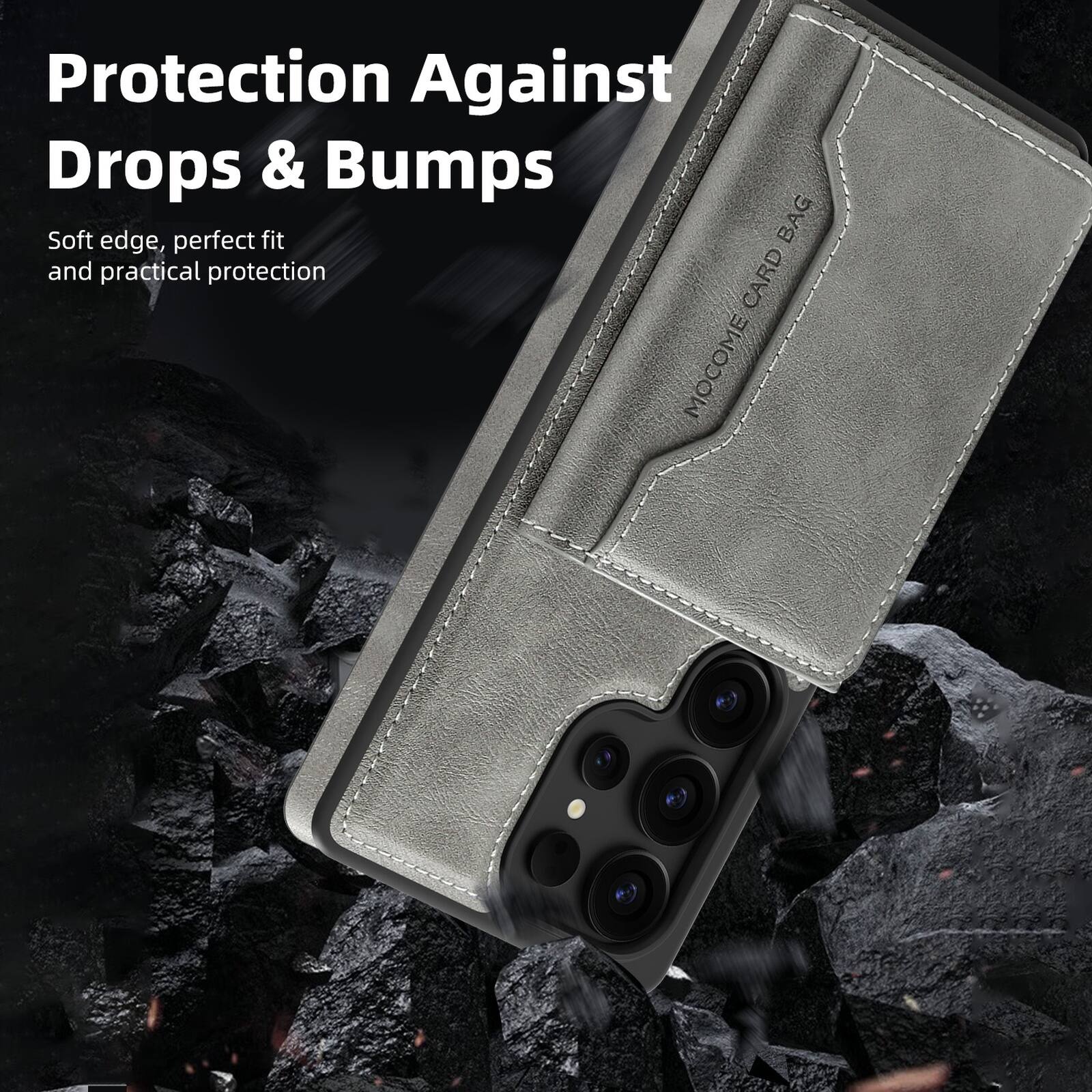 Protection Against Drops & Bumps  
Soft edge, perfect fit and practical protection  
MOCOME CARD BAG