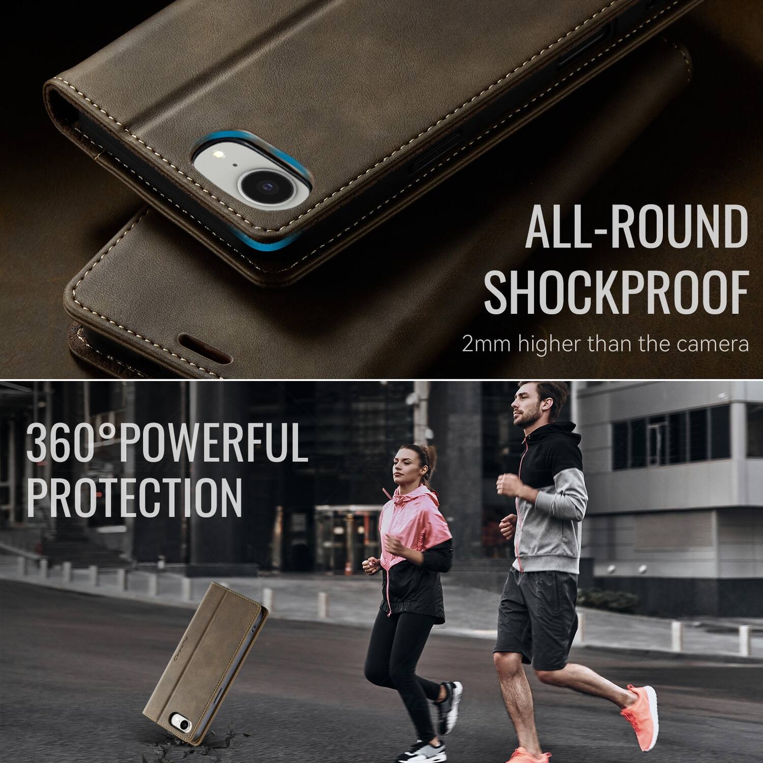 ALL-ROUND SHOCKPROOF  
2mm higher than the camera  

360° POWERFUL PROTECTION