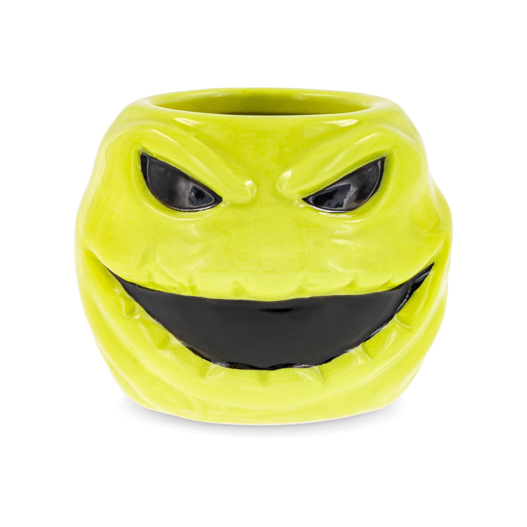 Front. Disney - Disney The Nightmare Before Christmas Oogie Boogie Sculpted Cup | Holds 2 Ounces - Yellow.