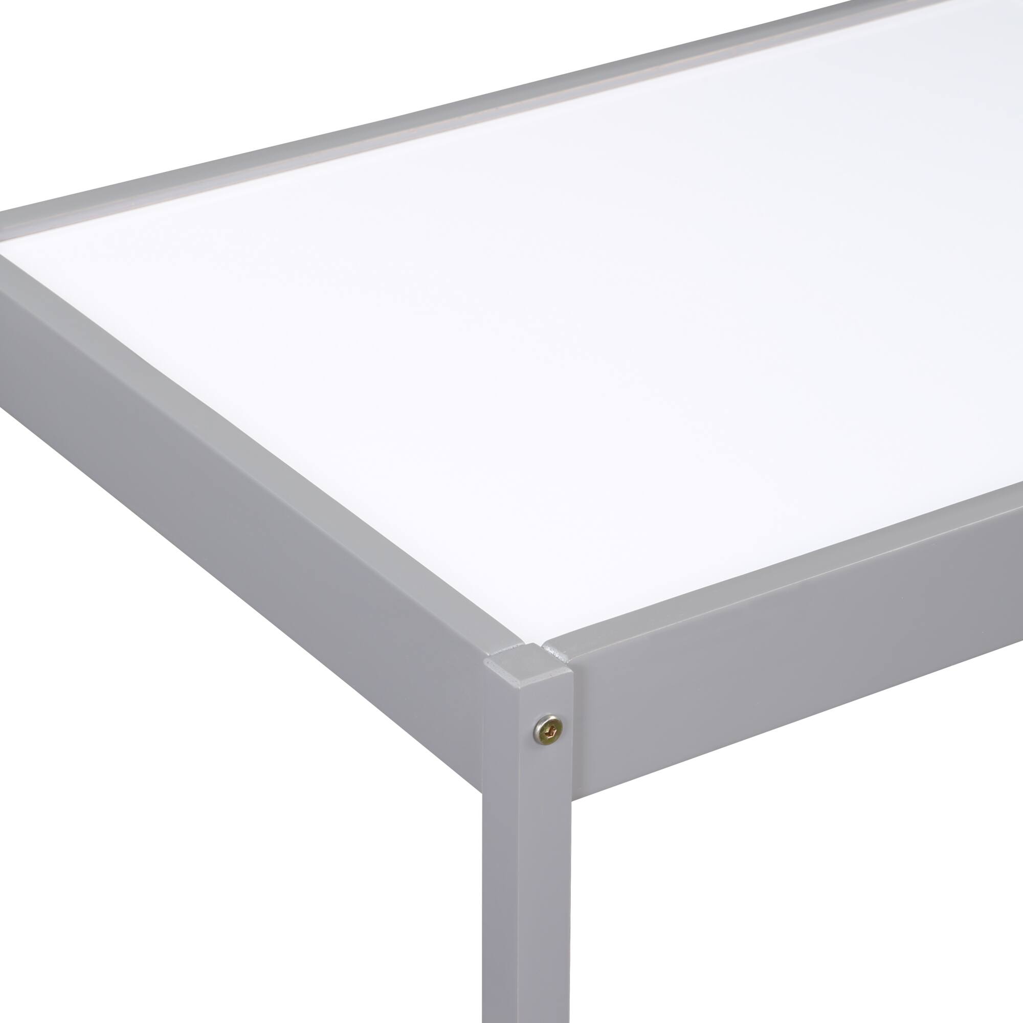 Alt View 3. GOODSILO - 3-Piece Children's Dry Erase Activity Table and Chair Set with Durable Wood Construction for Creative Play and Learning - Gray.