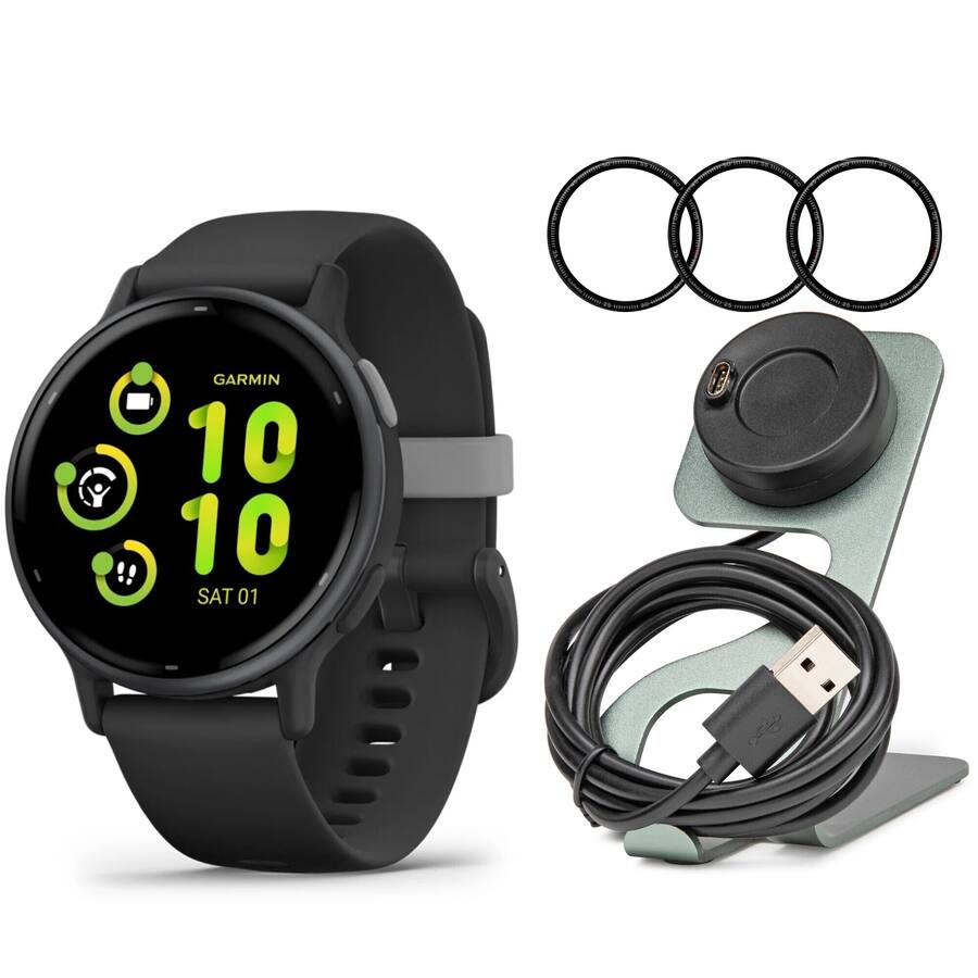 Garmin Forerunner 165 GPS Running Smartwatch (Black/Slate
