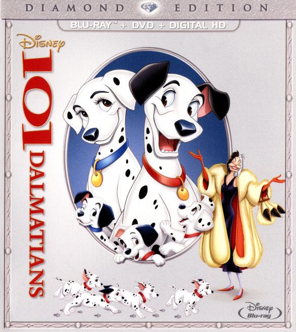  101 Dalmatians [Diamond Edition] [2 Discs] [Blu-ray/DVD] [1961]
