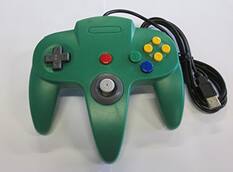 Front. Mars Devices - N64 USB Controller Green For Window, Mac, and Linux - Green.