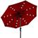 Front. Best Choice Products - Best Choice Products 10ft Solar LED Lighted Patio Umbrella w/ Tilt Adjustment, UV-Resistant Fabric - Red - Red.