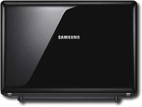 Front Standard. Samsung - Netbook with Intel® Atom™ Processor - Black.
