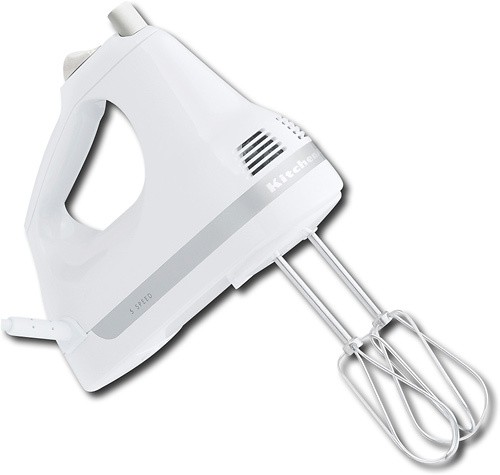 KitchenAid Khm5apwh 5-Speed Ultra Power Hand Mixer, White