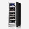Yeego - 12 inch Wine Cooler Refrigerator with 18-Bottle Built-In/Freestanding for Home Bar, - Stainless Steel