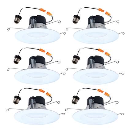 Front. Halo - Halo White 6 in. W LED Recessed Downlight 8.75 W.