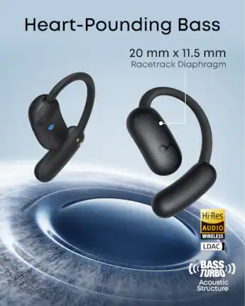 Soundcore by Anker AeroFit 2 Open Ear Headphones with Adjustable Soundcore by Anker AeroFit 2 Open Ear Headphones with Adjustable