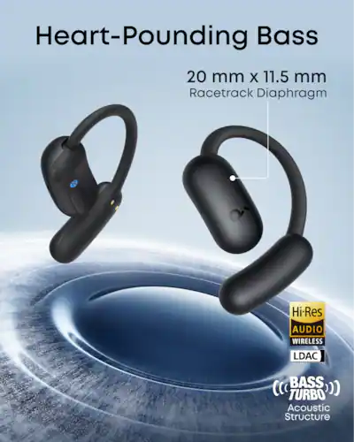 Soundcore by Anker AeroFit 2 Open Ear Headphones with Adjustable Soundcore by Anker AeroFit 2 Open Ear Headphones with Adjustable