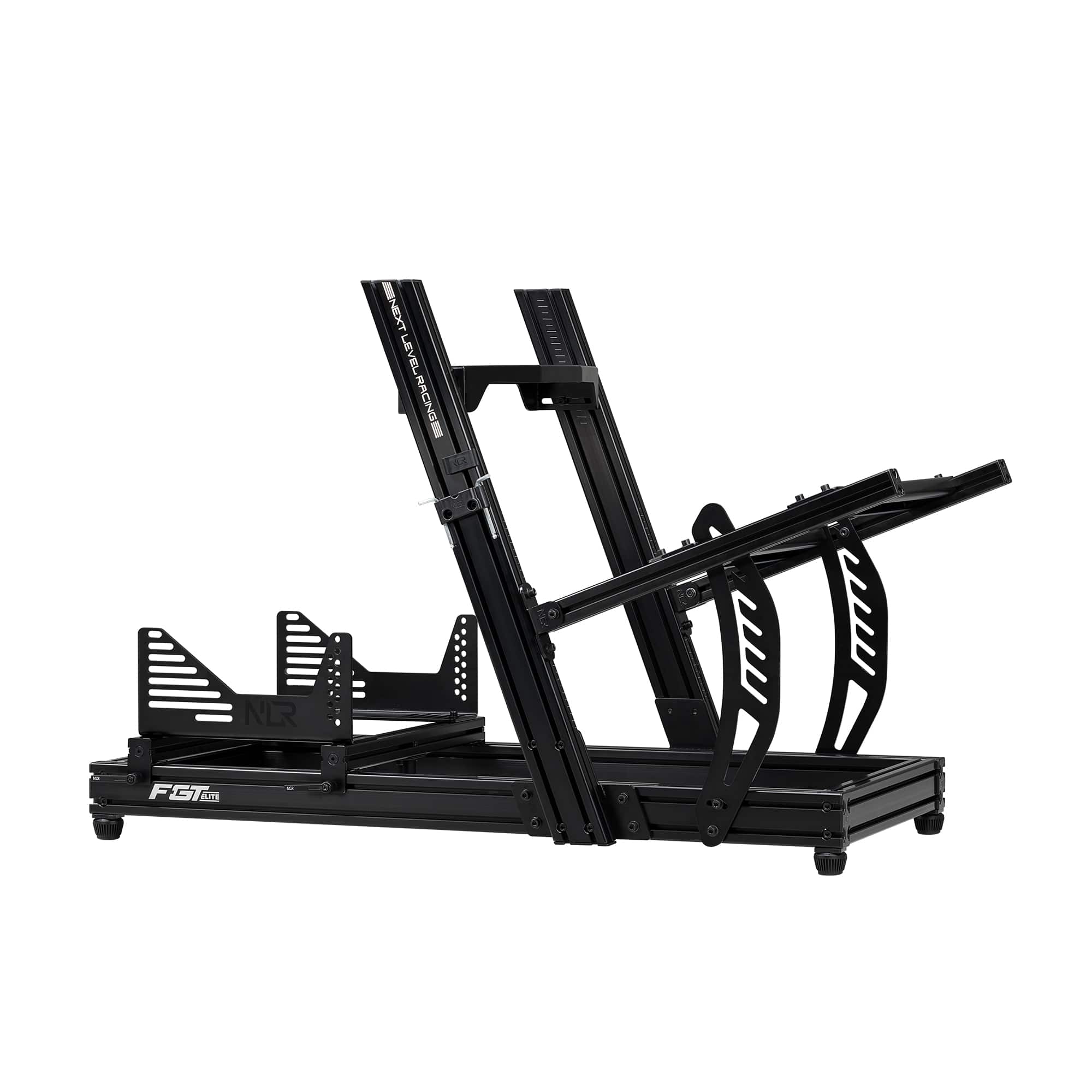 Next Level Racing - F-GTElite Lite Racing Simulator Cockpit Wheel Plate Edition - Black - Front_Zoom