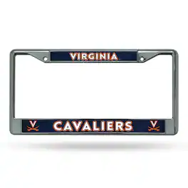 Rico Industries - Virginia Cavaliers Chrome Metal License Plate Frame - Multi