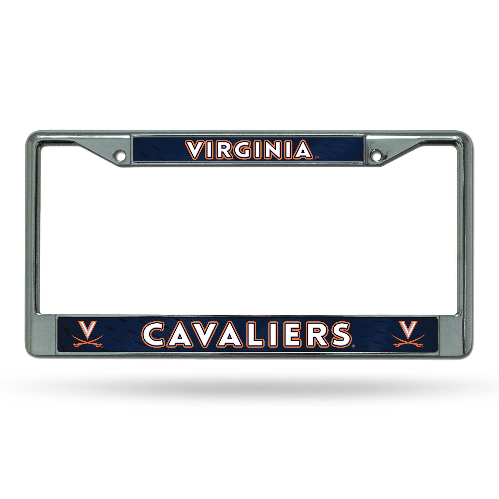Rico Industries - Virginia Cavaliers Chrome Metal License Plate Frame - Multi