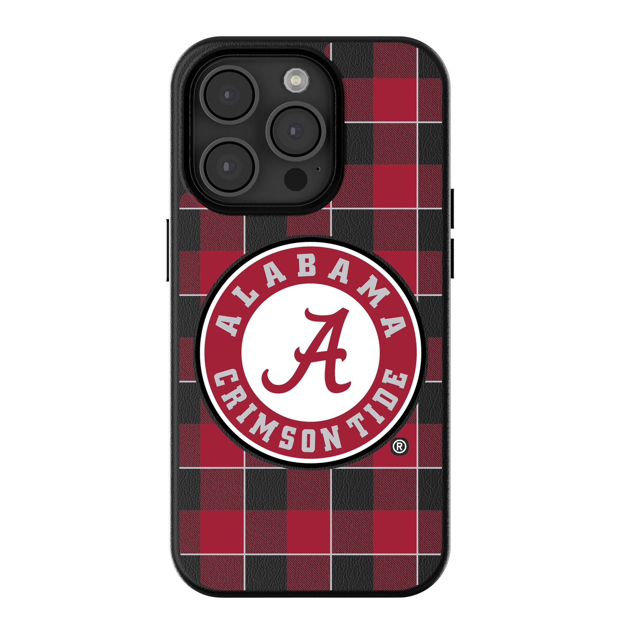 Keyscaper - NCAA - Alabama Crimson Tide Plaid Magnetic Bump iPhone Case - 15 Pro Max - Black price history on PriceWatchPro