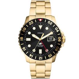Fossil - Men's Blue GMT Dial Watch - FS5990 - Black