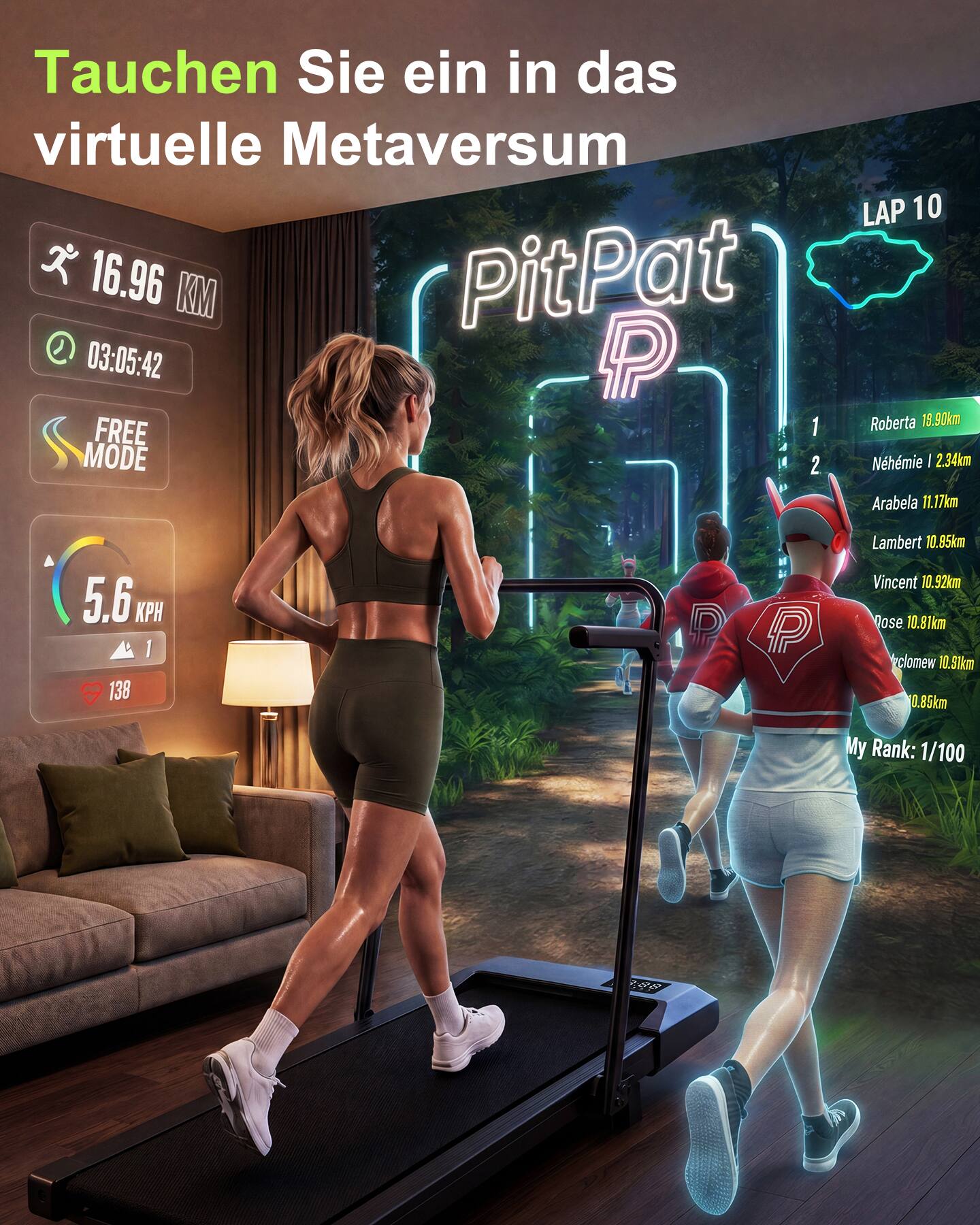 Tauchen Sie ein in das virtuelle Metaversum

16.96 KM  
03:05:42  
FREE MODE  
5.6 KPH  
1  
138  

LAP 10  

1. Roberta 18.90km  
2. Nhmie 2.34km  
3. Arabela 11.17km  
4. Lambert 10.95km  
5. Vincent 10.92km  
6. Pose 10.81km  
7. vclomew 10.91km  

My Rank: 1/100
