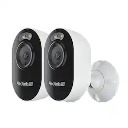 Reolink - 2Pcs Lumus Pro 4K 8MP WiFi Camera,Spotlight Night Vision Smart Playback Person/Car/Animal Detection 2-way Audio - White