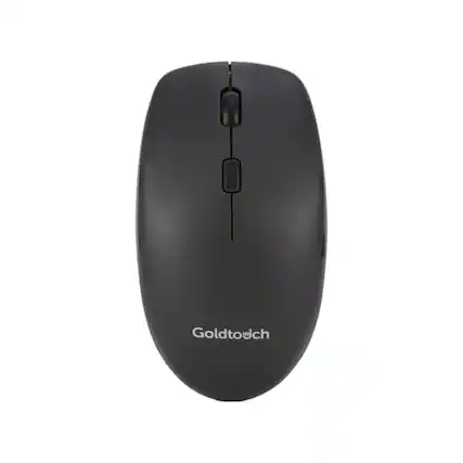 Front. Goldtouch - Goldtouch Wireless Office Mouse – Bluetooth & 2.4GHz USB Receiver, Optical, DPI Control, 4 Buttons, Plug-and-Play - Black.