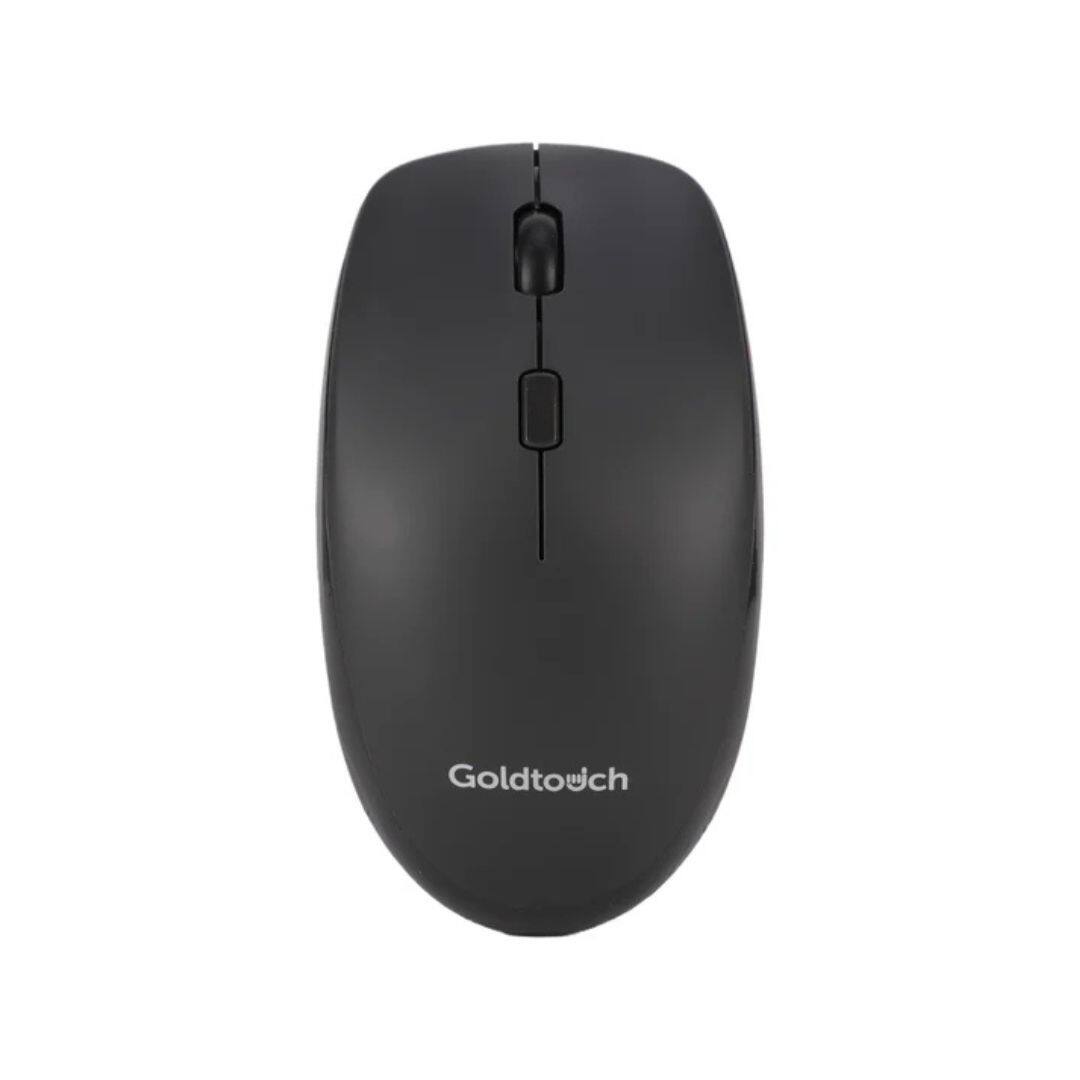 Front. Goldtouch - Goldtouch Wireless Office Mouse – Bluetooth & 2.4GHz USB Receiver, Optical, DPI Control, 4 Buttons, Plug-and-Play - Black.