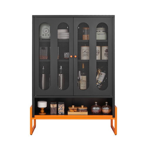 Alt View 4. GOODSILO - Space-Saving Shoe Organizer Cabinet with Adjustable Shelves & Elevated Base - Black.